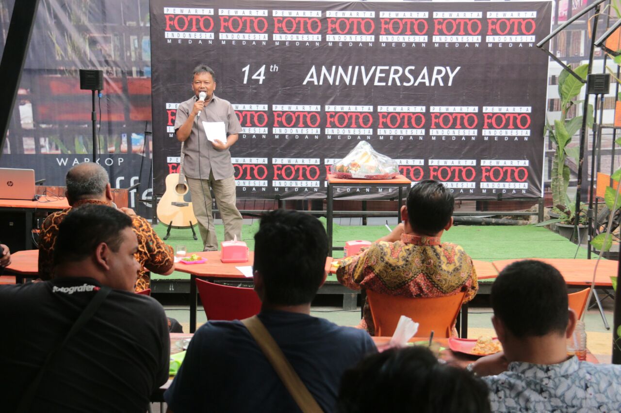 Kepala Dinas Kominfo Medan Hadiri Hut ke-14 Pewarta Foto Medan